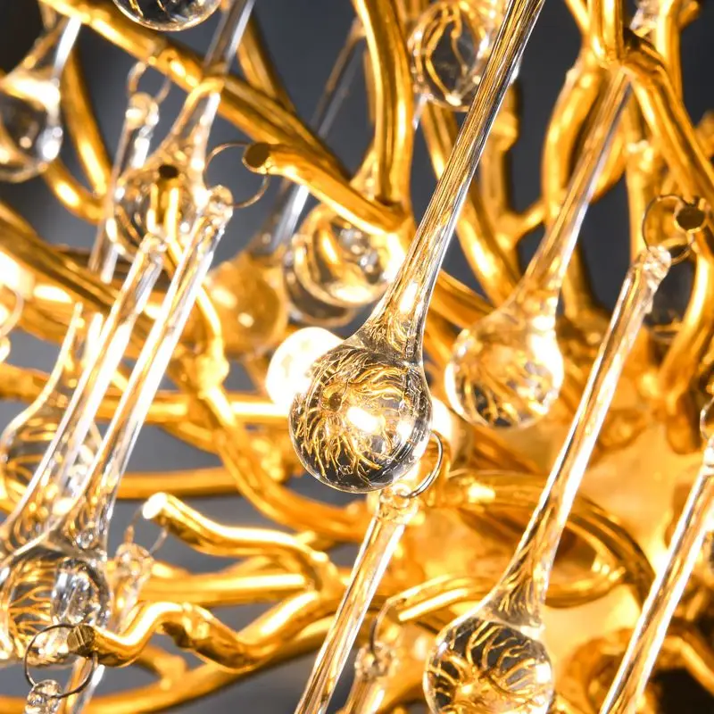 

European style luxury bedroom crystal bedside club aisle post modern background wall TV wall living room wall lamp LX111119