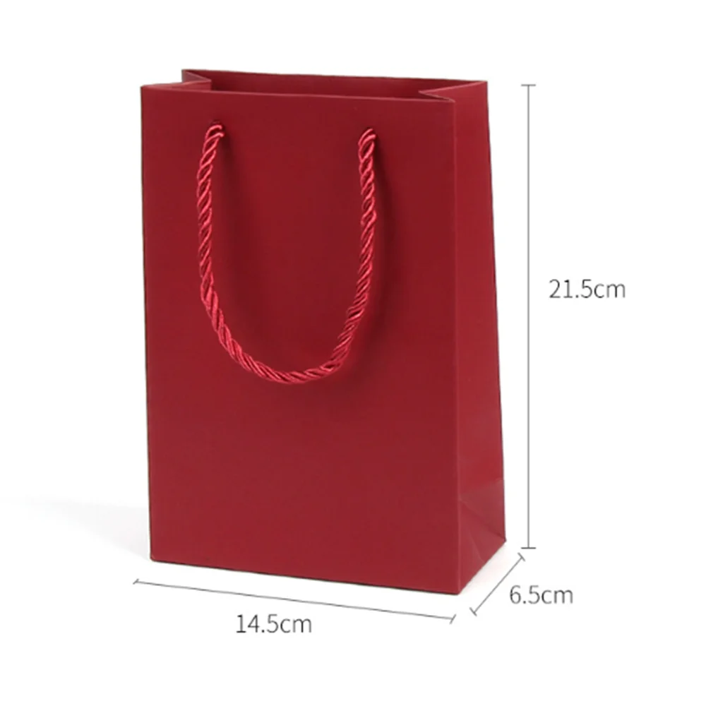 

Jewelry Handbag Paper Gift Packaging Handle Storage Bag For Wedding Food Candy Favor Supplies Jewelry Accessories 1 Pcs