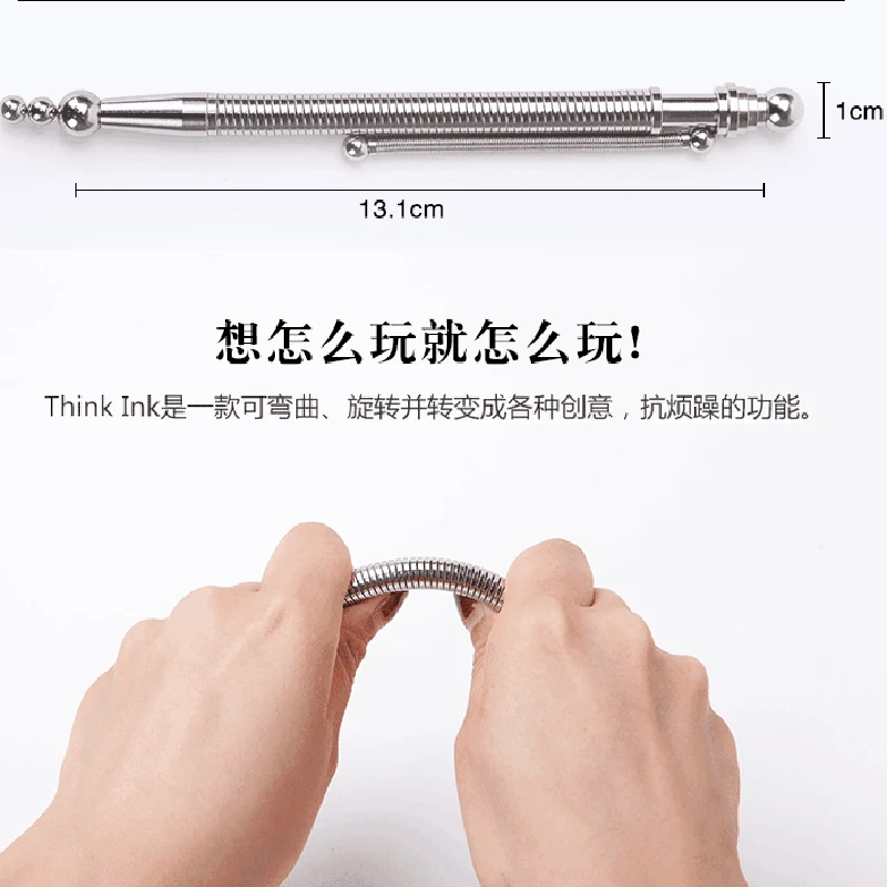 Ручка металлическая гелевая ручка 0,5 мм черные чернила Think Hand Fight Новинка мышление ручки магнит антистресс ручка школьные принадлежности