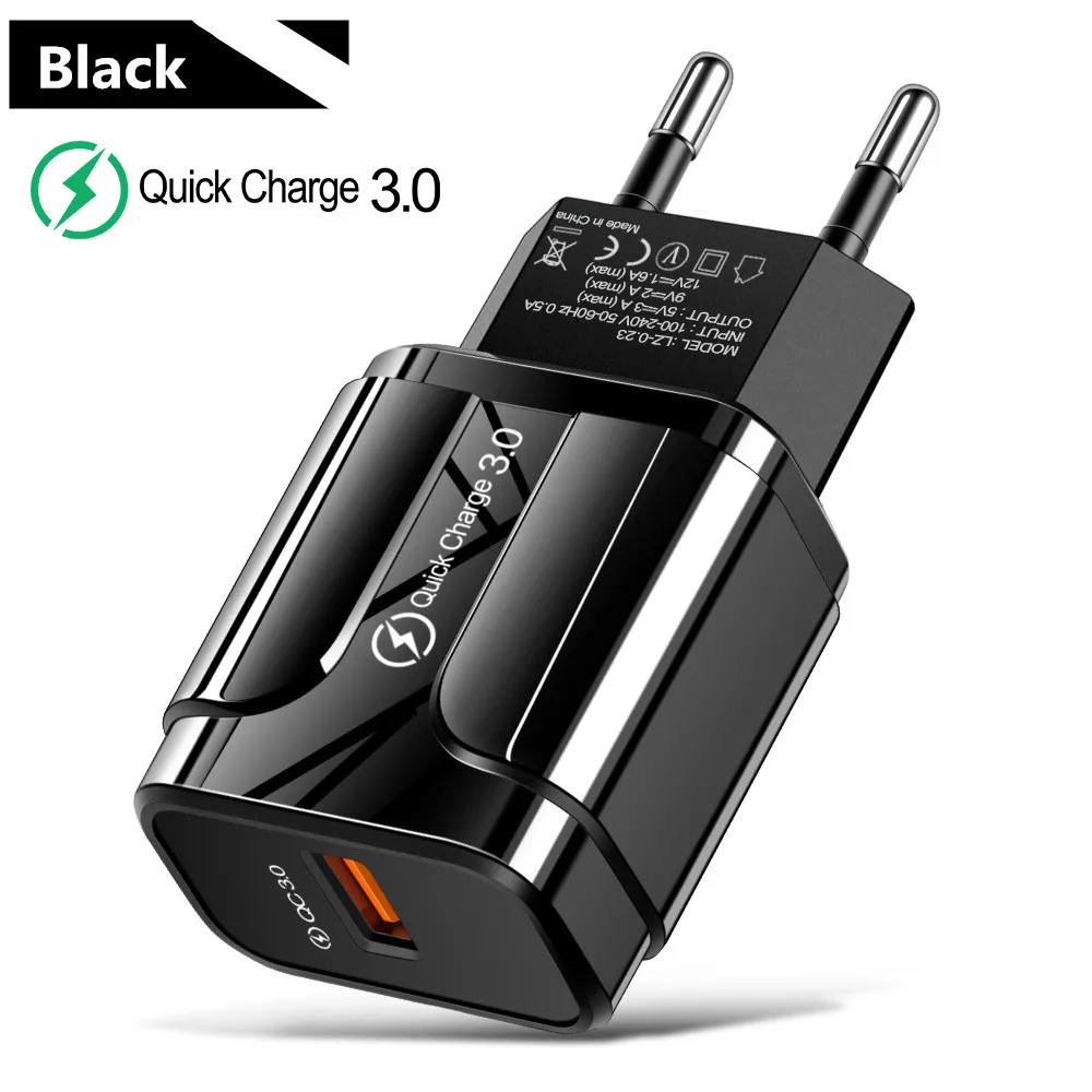 EU Charger 18W 3A быстро QC 3,0 Зарядное устройство магнитный usb-кабель для huawei Honor 10i 8A 8C 8X8 S 5X 6X 7X 6A 5C 4A 4X 4C 6C 7C 7A PRO Micro USB - Тип штекера: EU Charger