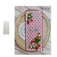 2021 new arrival flowers rectangle diy metal cutting dies craft for scrapbooking knife mould blade punch stencils model template