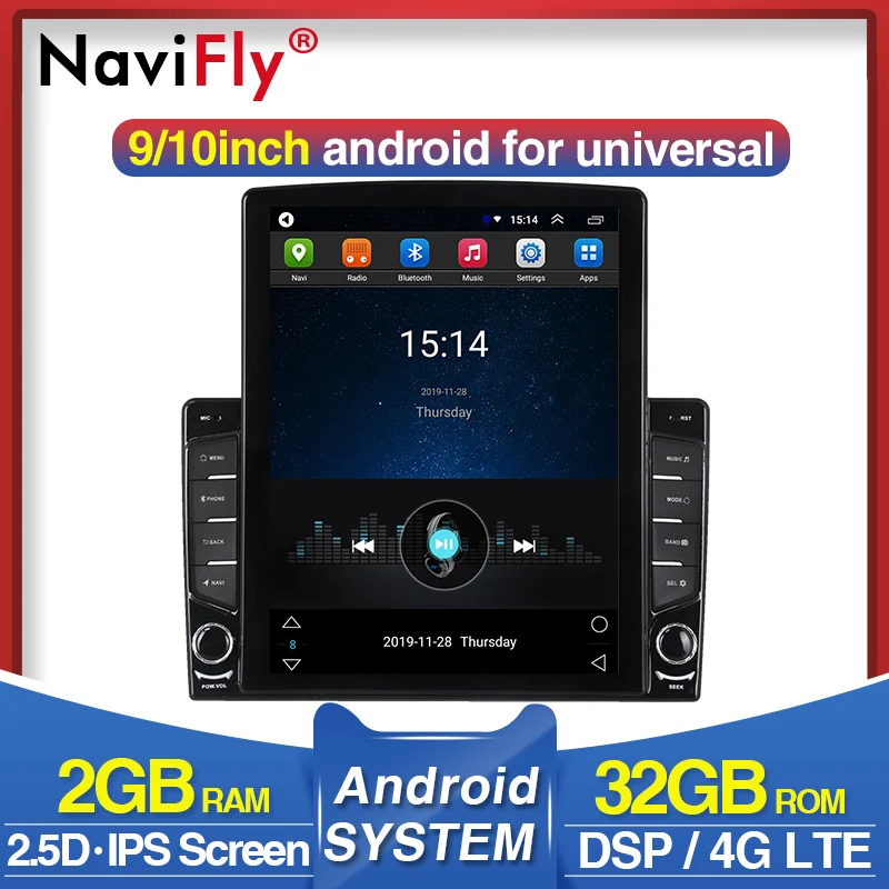 4G LTE IPS DSP 9 7 дюйма Android 0 универсальный автомобильный радиоприемник с навигацией GPS
