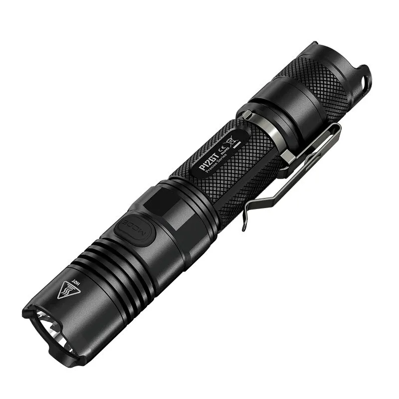 NITECORE P12GT светодиодный тактический вспышки светильник черный CREE XP-L HI V3 Светодиодный max 1000LM дальность луча 320 измерительный прибор наружный фонарь портативный светильник - Испускаемый цвет: P12GT