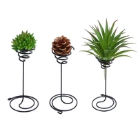 creative black iron air pineapple base plant flower pot rack holder home balcony garden decor supplies landscape accessories
