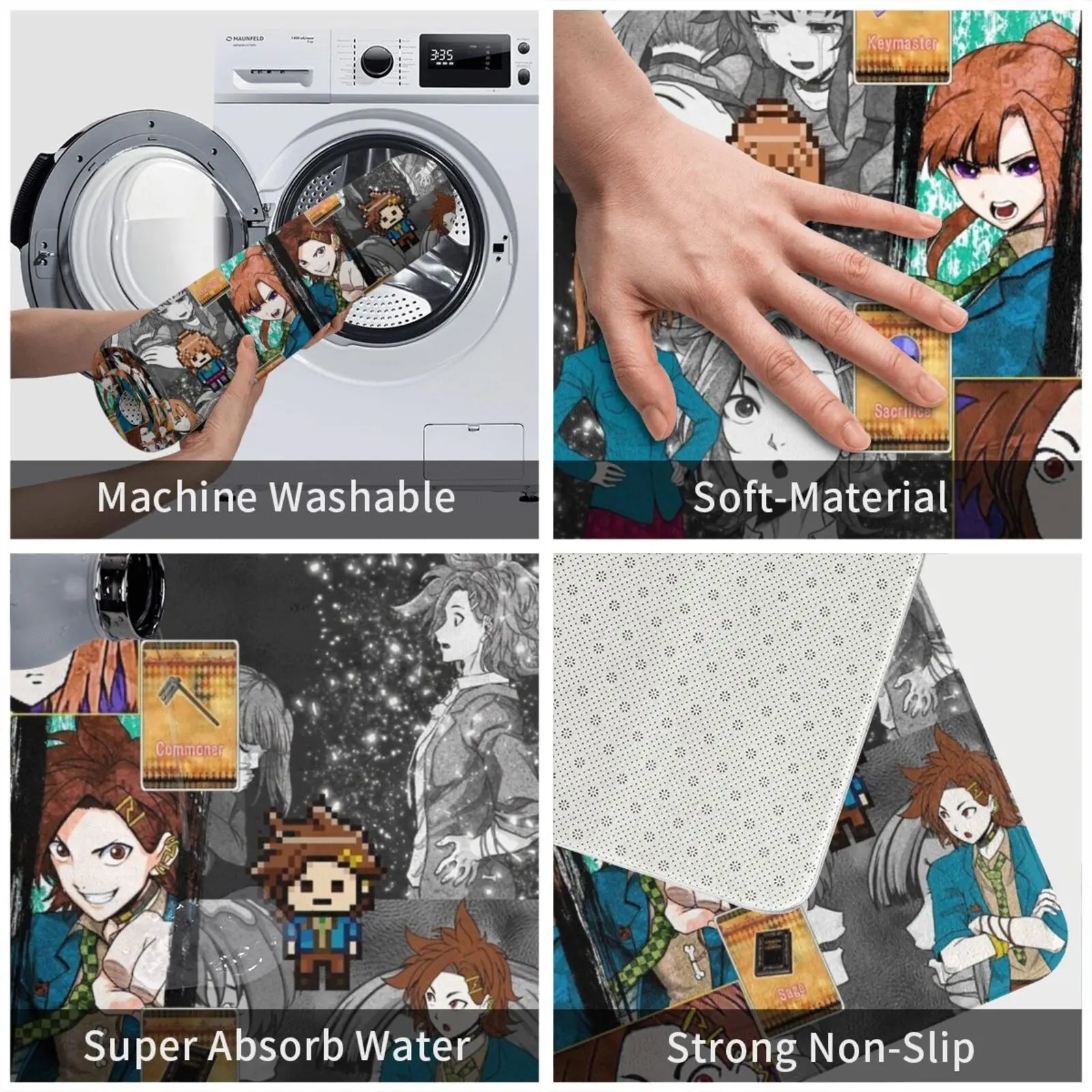 Joe And Sara Collage Entrance Door Mat Bath Rug Rimini Valerio Giuseppe Morri Massimo Tamburini New Bimota Motegi Motocross