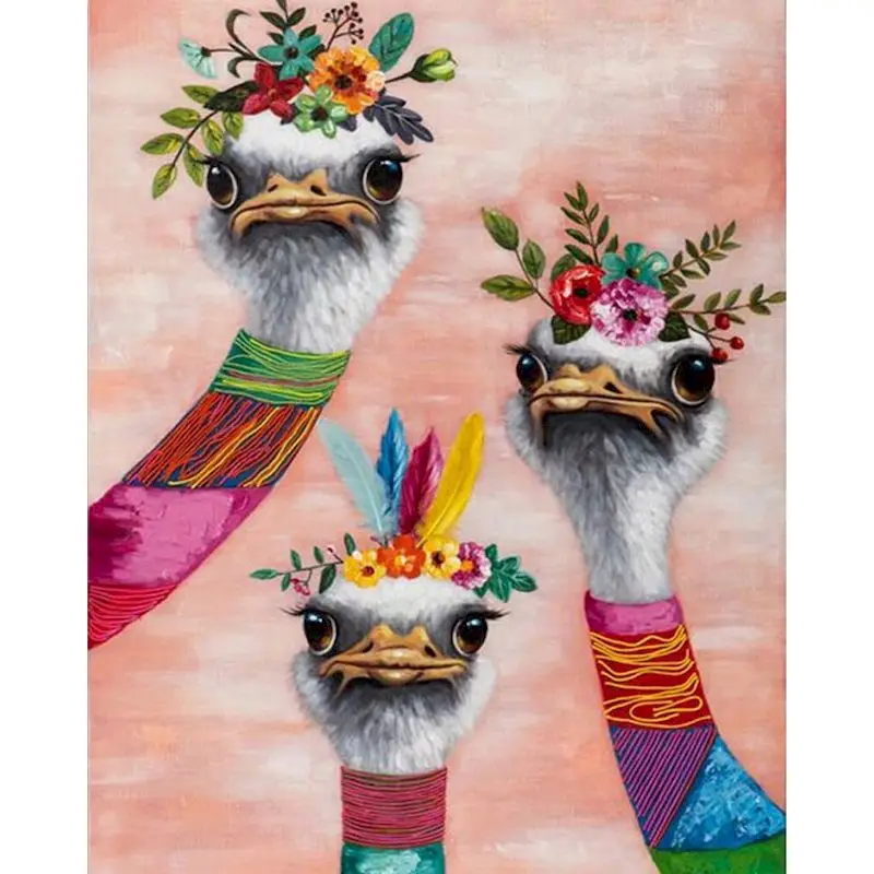 

GATYZTORY DIY Painting By Number Animals Canvas Pictures Oil Painting For Living Room Wall Art Home Decoration Gift