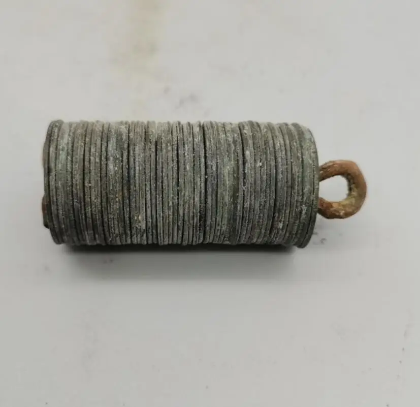 

China brass archaize Hanging money crafts statue