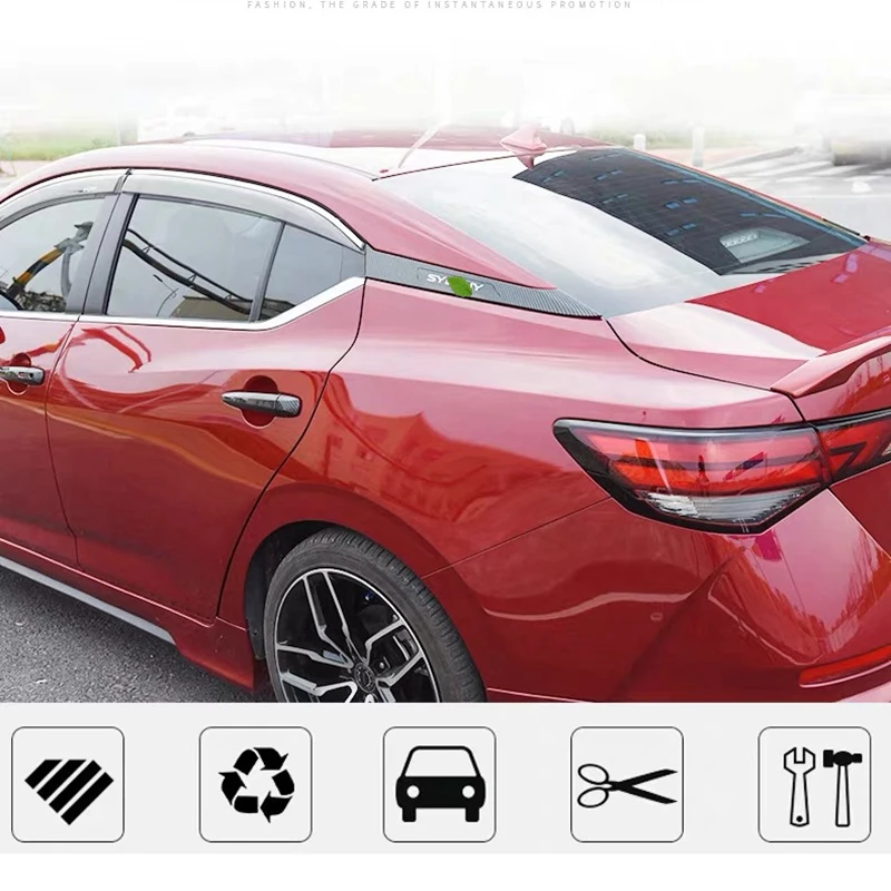 Автомобильный Стайлинг ABS для Nissan Sylphy 2020 2019 заднее окно боковая треугольная