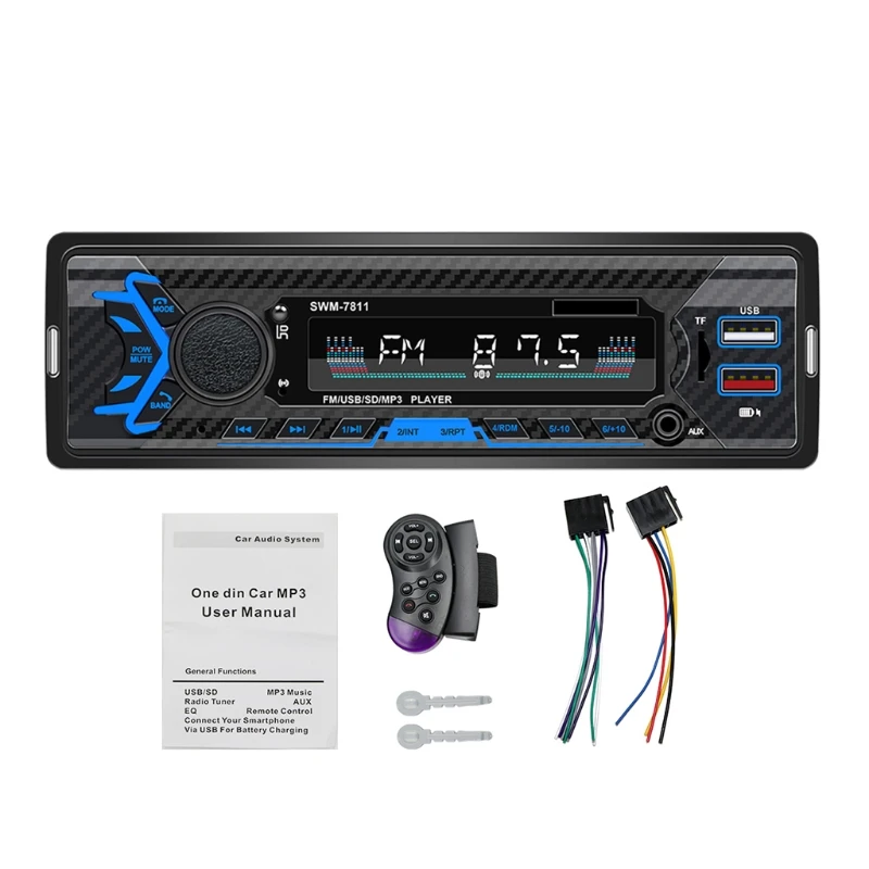 

HXBE Bluetooth-совместимый автомобильный комплект, маленький реквизит, умный плеер, Mp3 TF карта, время простого воспроизведения, отображение времен...
