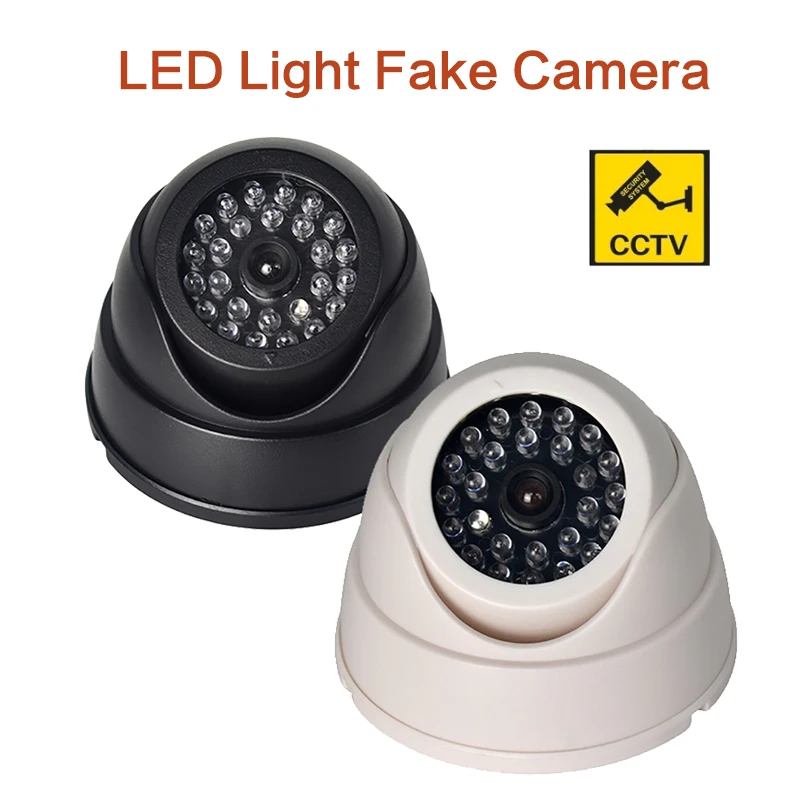 

Поддельная камера видеонаблюдения черного цвета, домашняя купольная камера с фонариком, с красным светодиодом, для безопасности, для помещ...