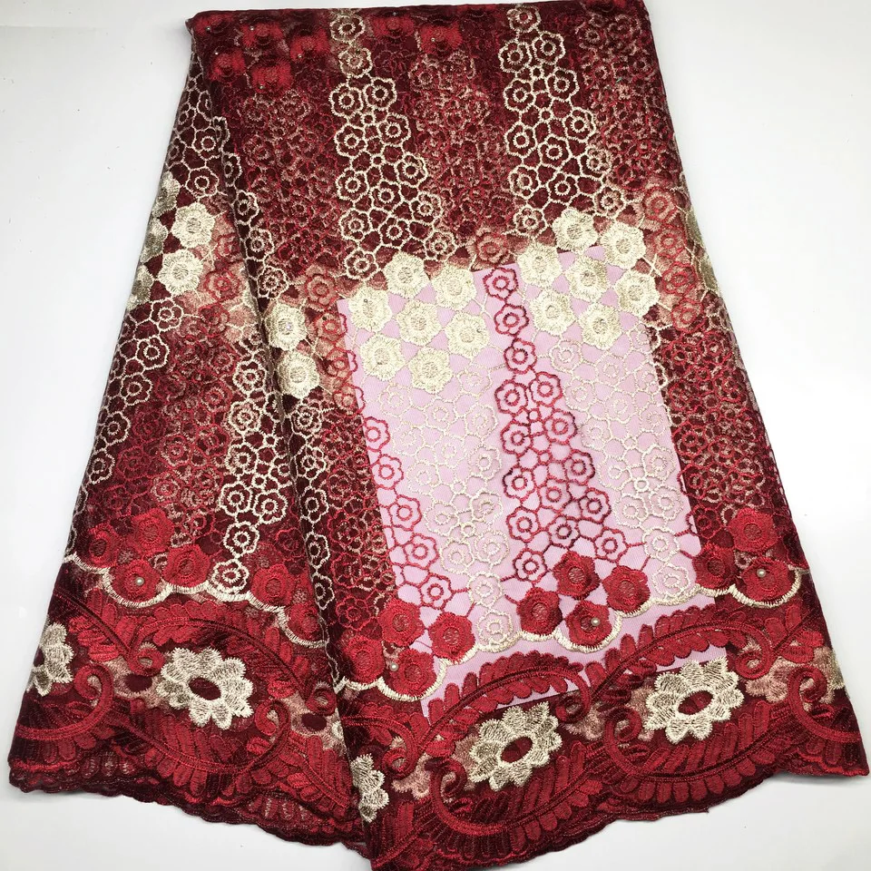 Французская кружевная ткань 2021 новейшая африканская с вышивкой сетчатая Тюлевая