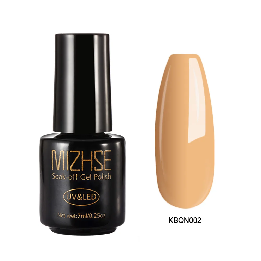 MIZHSE 7 мл Лак для ногтей цвета УФ-гель для ногтей лак верхнее Базовое покрытие долговечный Гибридный постоянный гель для ногтей светодиодный светильник - Цвет: set39 KBQN002