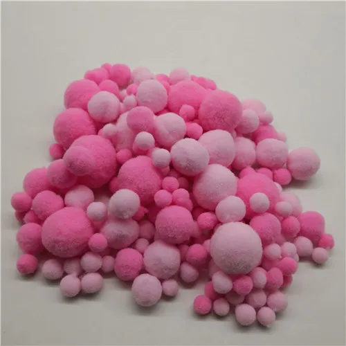mixed pink 20 г 8 до 30 мм смешанный размер 46 Цвет помпон помпоны мех плюшевый шар для шитья на ткани ремесло DIY свадебные украшения, аксессуары - Цвет: mixed pink