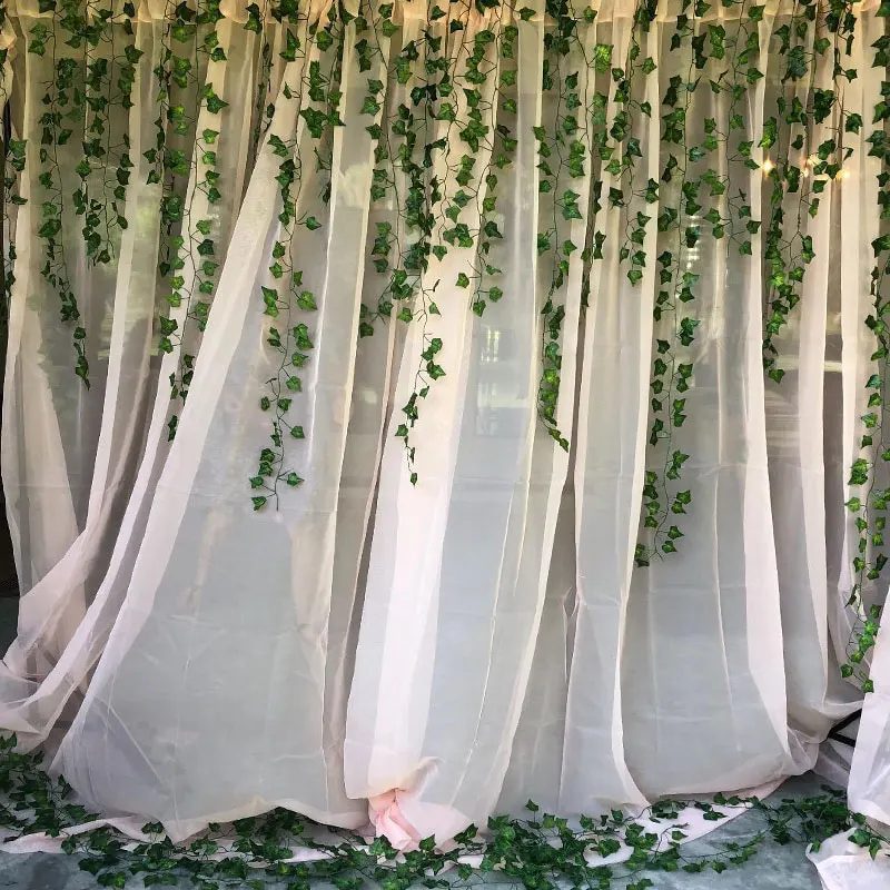 1pc Silk Artificial Hanging Ivy Leaf With LED String Lights DIY for Home Wedding Christmas Decoration Garland Plants Vine Leaves | Дом и сад