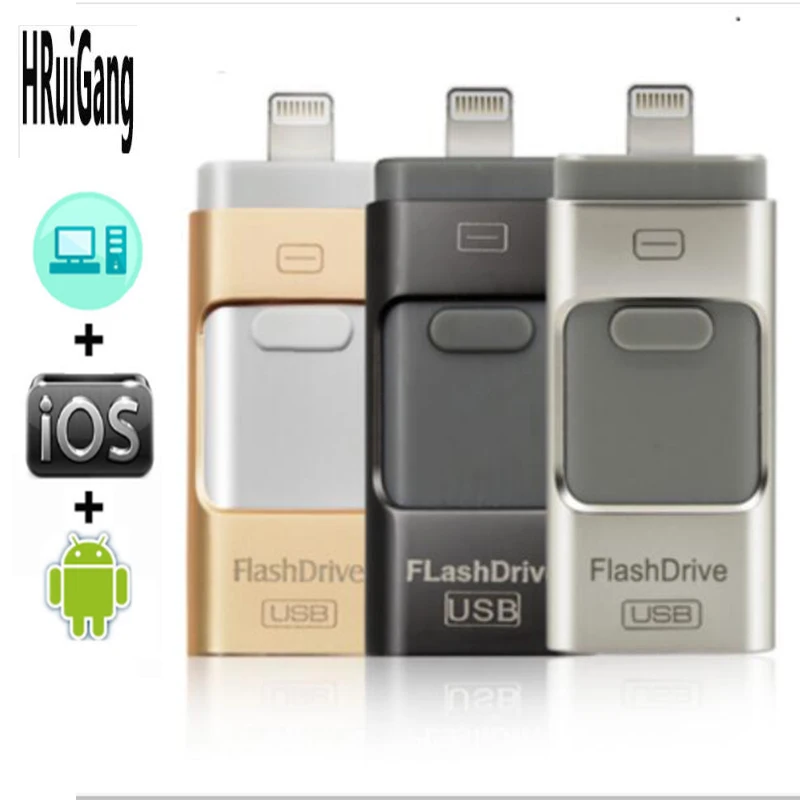 Флешки 32 Гб 64 128 ГБ мини USB i-Flash Drive hd для iPhone iPad iPod iOS Android устройства память OTG
