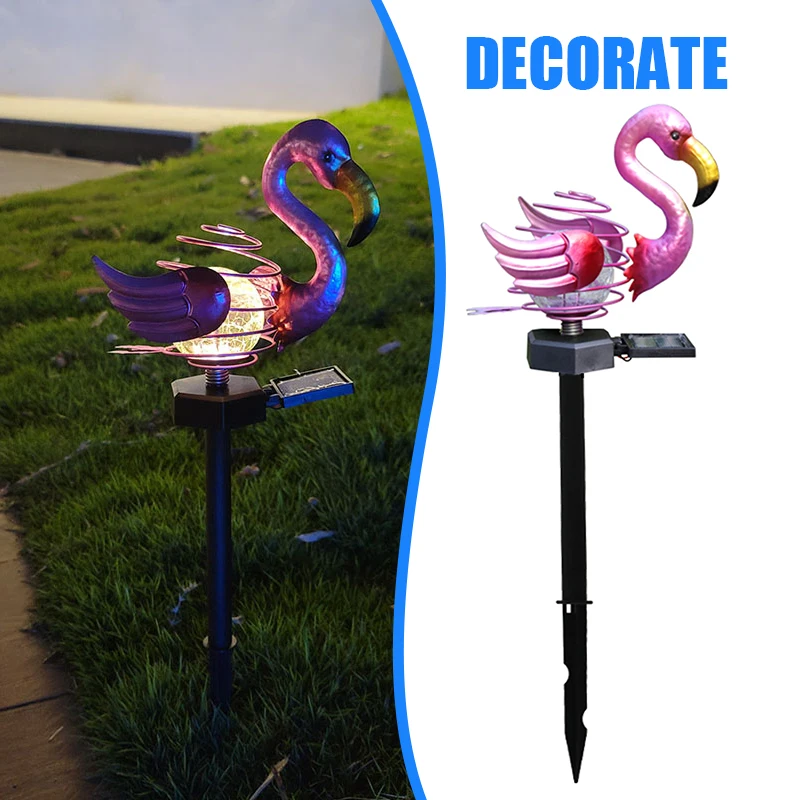 

Садовый светильник на солнечной батарее, Металлическая лампа с трещинами для сада, водонепроницаемый светодиодный декоративный светильни...