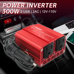 300w car power inverter dc 12v to ac 110v 220v dual usb car adapter converter auto charger modified sine wave eu us socket free global shipping