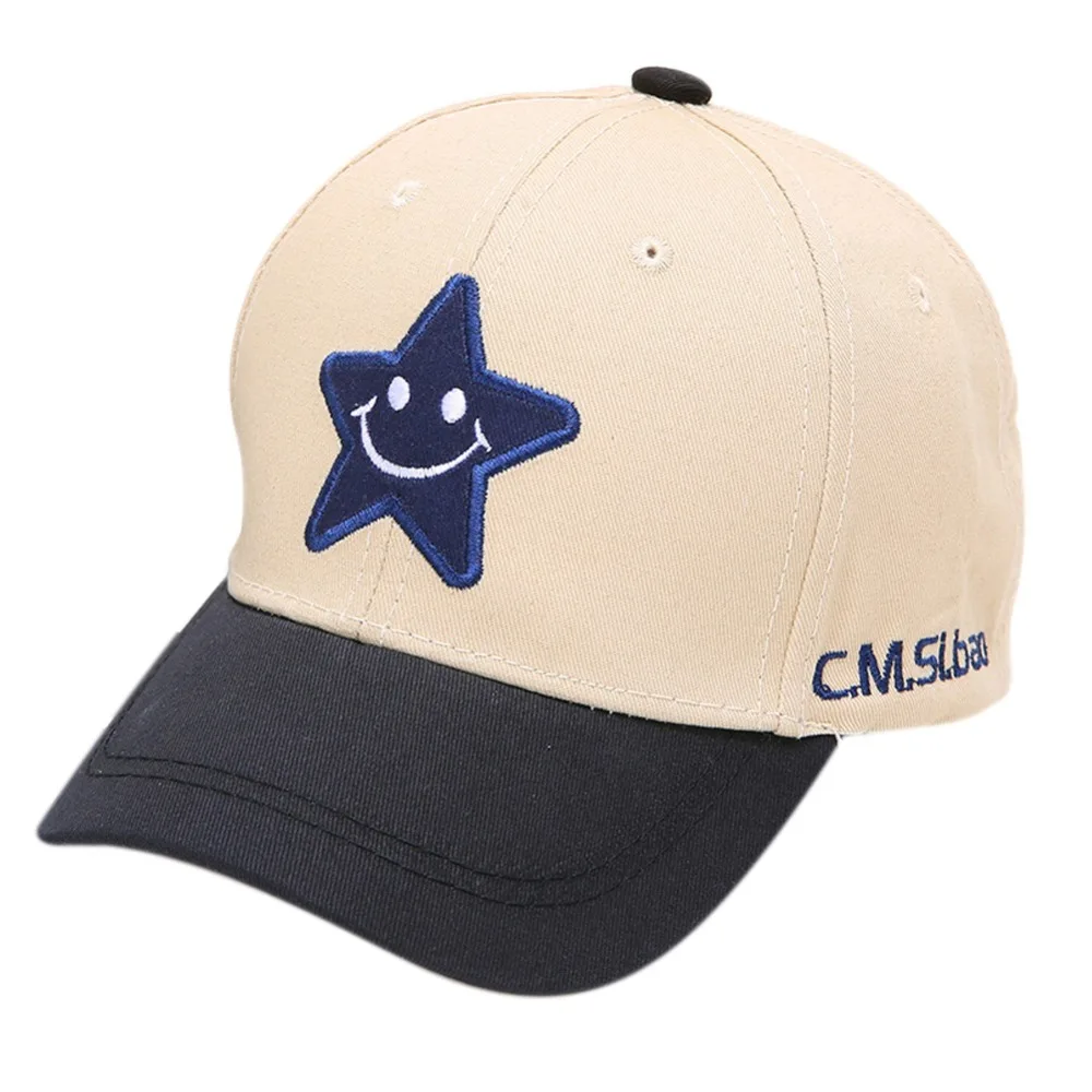 Adjustable Ball Hat Baby Boy Girl Spring Baseball Cap Breathable Star Print Visors Hats | Детская одежда и обувь