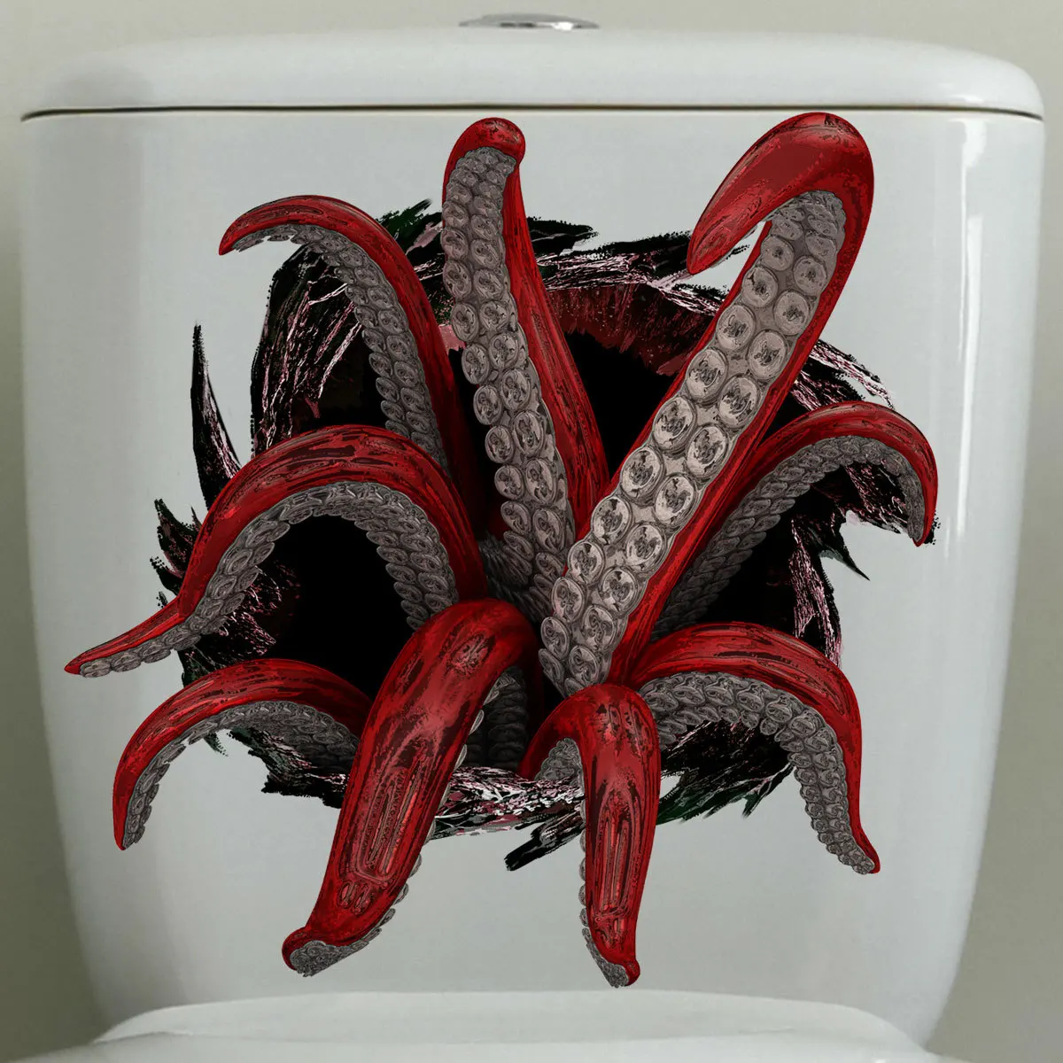 Octopus 3D Wall Stickers Creative Animal Decals Fridge Toilet Stickers Waterproof Wallpaper Room Decor Aesthetic Wallstickers images - 6