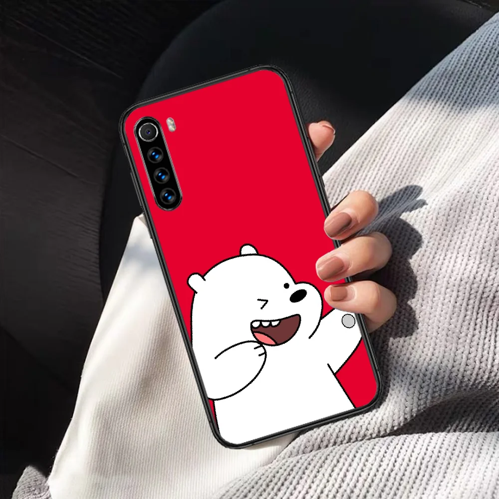 

Cartoon Ice Bare Bears Panda Phone Case For XIAOMI Redmi Note 5 7 8 T 9 6A 7A 8A 9S K 20 30 Pro black Funda 3D Shell Fashion