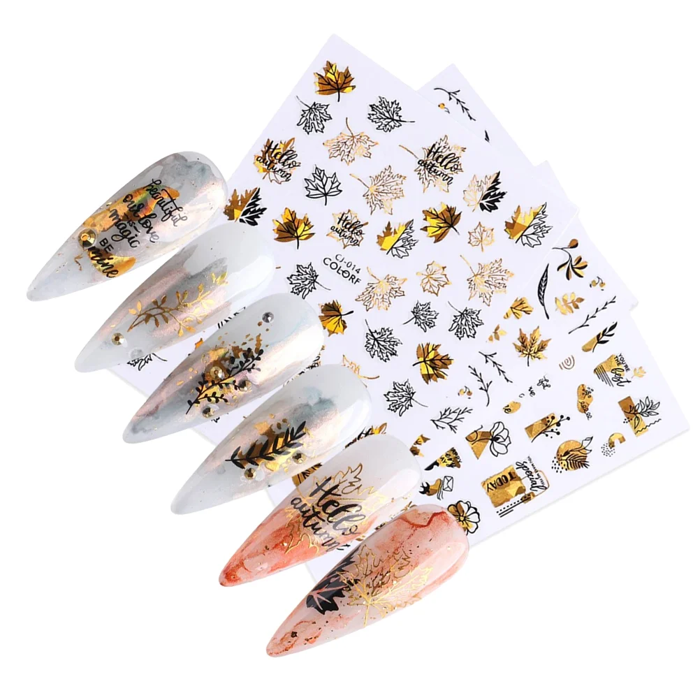 

6Pcs Decorative Nail Art Sticker DIY Nail Adorn Exquisite Nail Decal