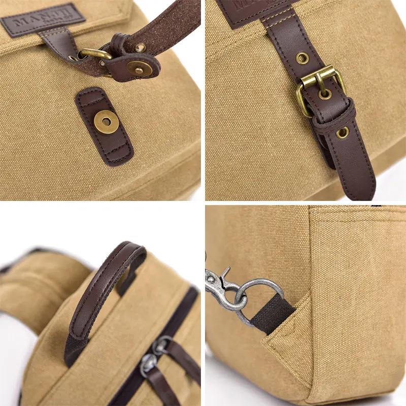 Многофункциональные холщовые дорожные мини-рюкзаки водонепроницаемые