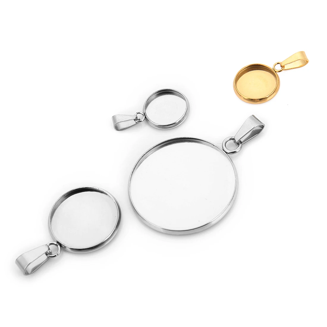 Круглый подвесной соединитель из нержавеющей стали 20 шт. 10/12/16/20/25 мм пустой