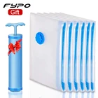 Вакуумный мешок для хранения одежды, сжатый дорожный компактный чехол с насосом