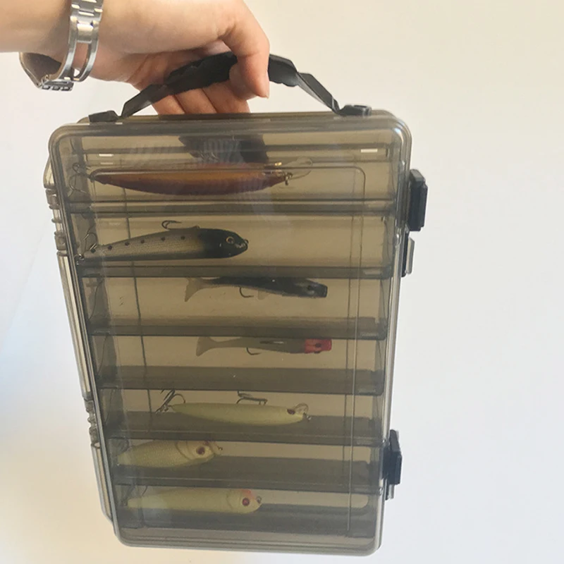 

Large-capacity Fishing Tackle Box Double-decker Sub-bait Box Portable Bait Fishing Gear Storage Box