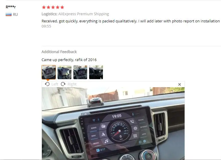 Android 9,0 Автомагнитола gps navi для Toyota RAV4 2013 мультимедийный плеер Восьмиядерный 4 Гб+ 32 ГБ 10," ips wifi BT