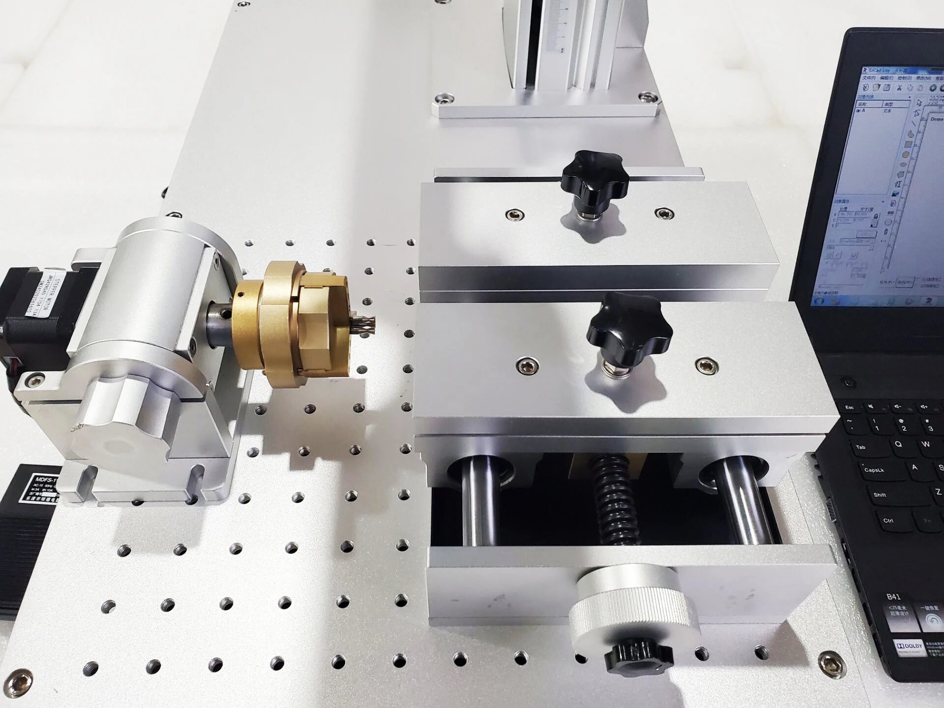 

Rotary and 2d table for laser marking machine for ring and small parts