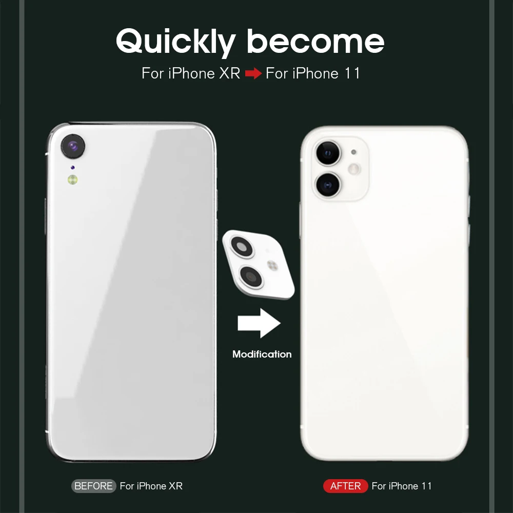Сменный металлический защитный чехол для камеры iPhone XS X XR MAX из сплава с полным