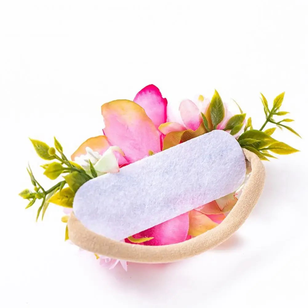 Diadema de estilo campestre para beb&eacute;, cinta para el pelo de estilo campestre, Rosa transpirable, creativa-4