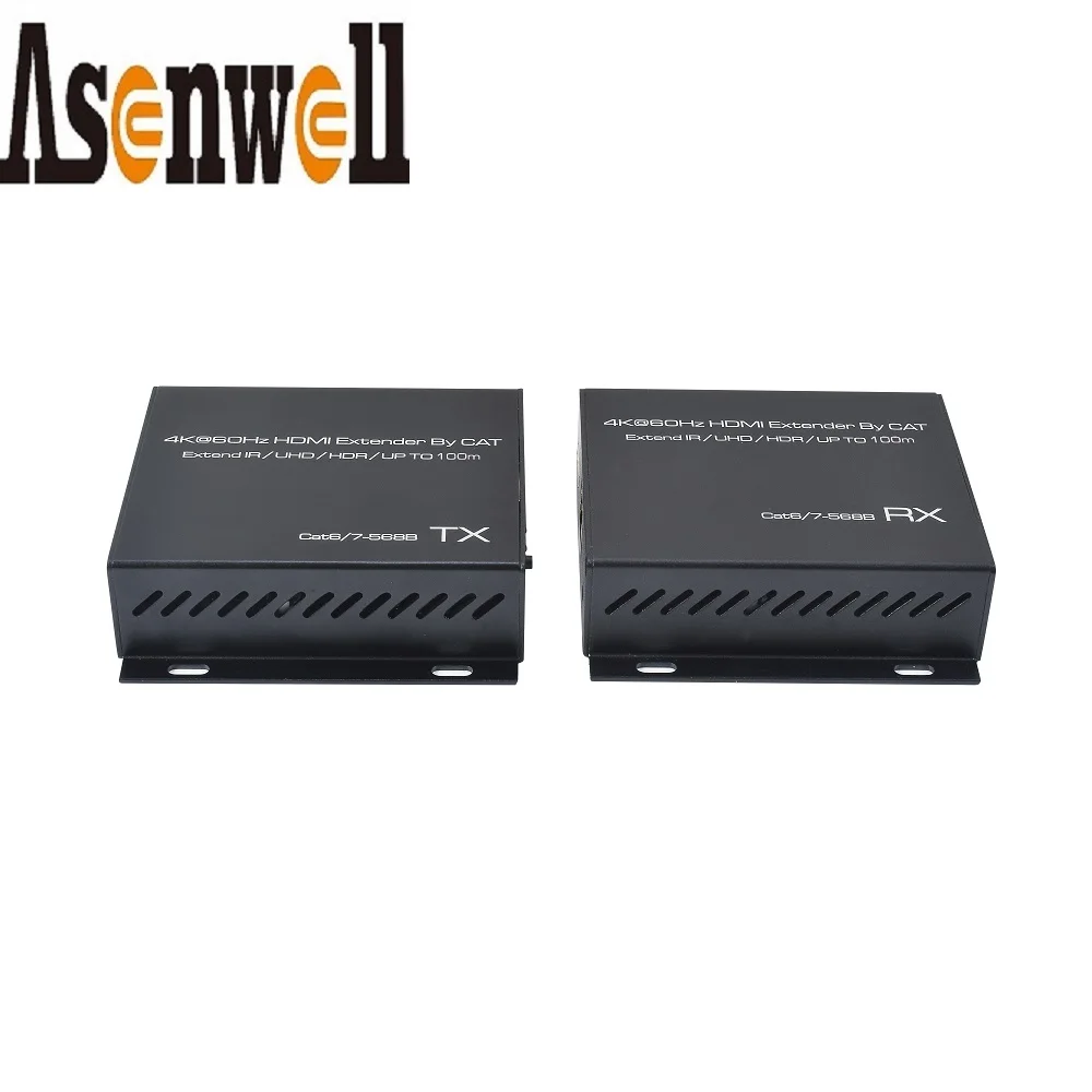 4K @ 60 Гц HDMI удлинитель от CAT Каскадный IR UHD HDR V2.0 1080P 3DP до 70m RJ45 аудио видео CCTV