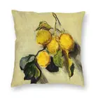 Яркая веточка из лимонов, декоративная наволочка, 3D двухсторонняя наволочка с принтом Клода Моне для гостиной