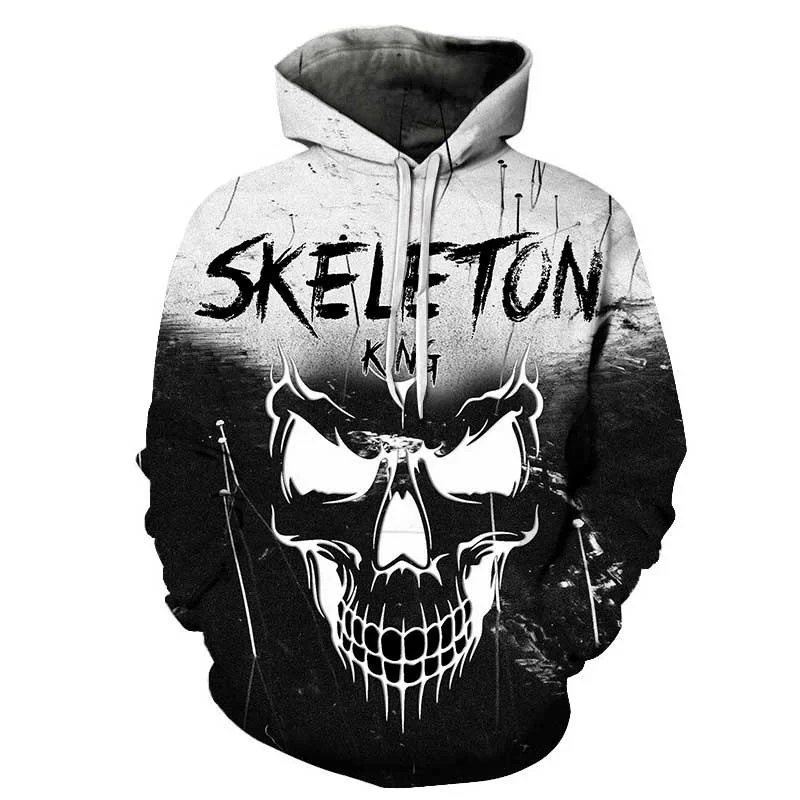

3D Hoodie casual men's customized sweater printing hoodies colorful skulls harajuku overwatch anti social club sweatshirts men