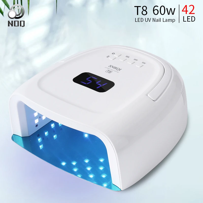 Профессиональная УФ-лампа NOQ T8 для ногтей 60 Вт 42 бусины светодиодный портативный