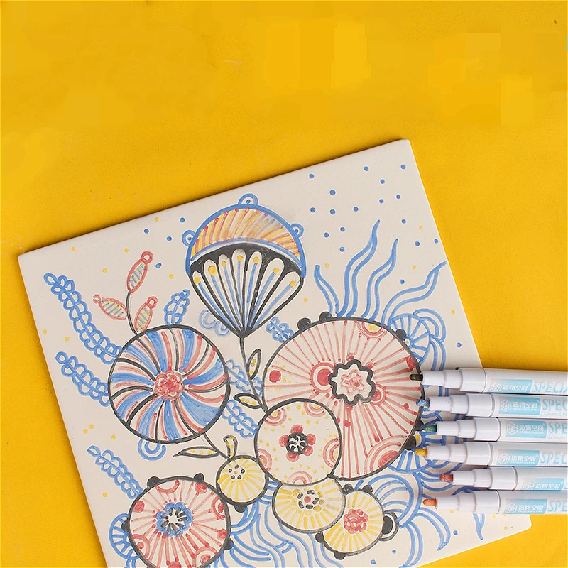 Керамическая Акварельная ручка под глазурью пигмент средняя температура