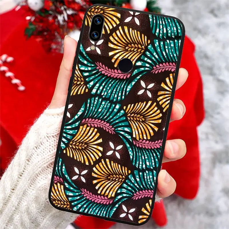 

African fabric aesthetics pattern Phone Case For Xiaomi Redmi note 7 8 9 t k30 max3 9 s 10 pro lite