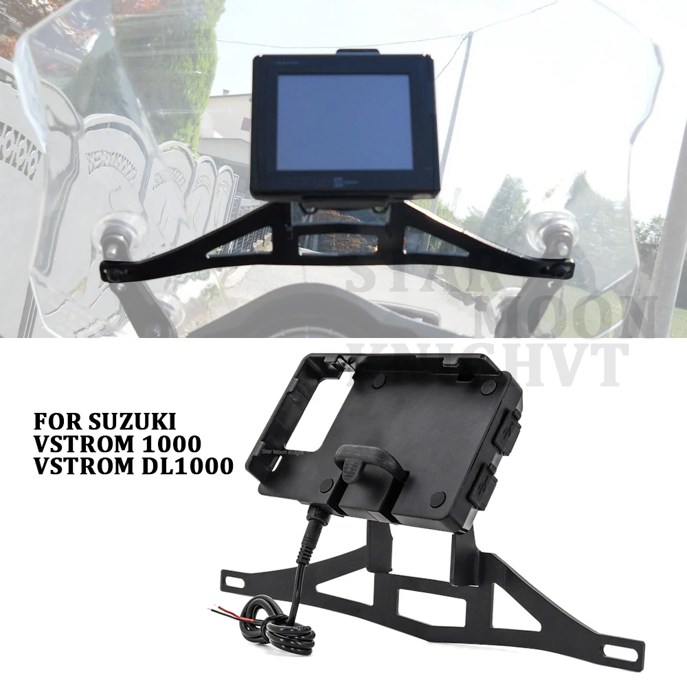 

Motorcycle Mobile Phone GPS Board Bracket Mobile Phone Stand Navigation Bracket For Suzuki Vstrom 1000 DL1000 2014-2017 2016
