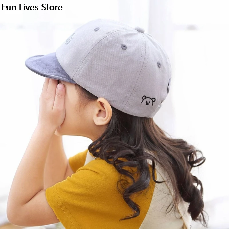 Children Canvas Visors Caps UV Protection Washable Visor Cap Kids Sunshade Beach Hats Girls Outdoor Summer Casual Wide Brim Hat |