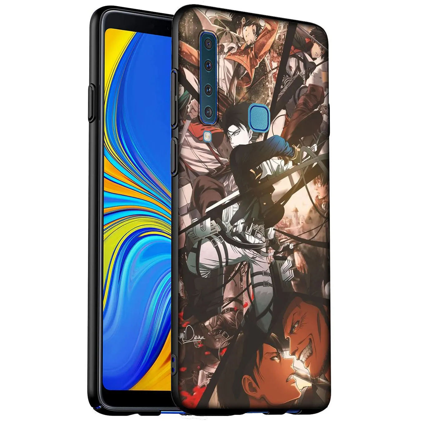 Аниме Атака Титанов мягкий силиконовый чехол для телефона Samsung Galaxy A6 A7 A8 A9 2018 A3 A5