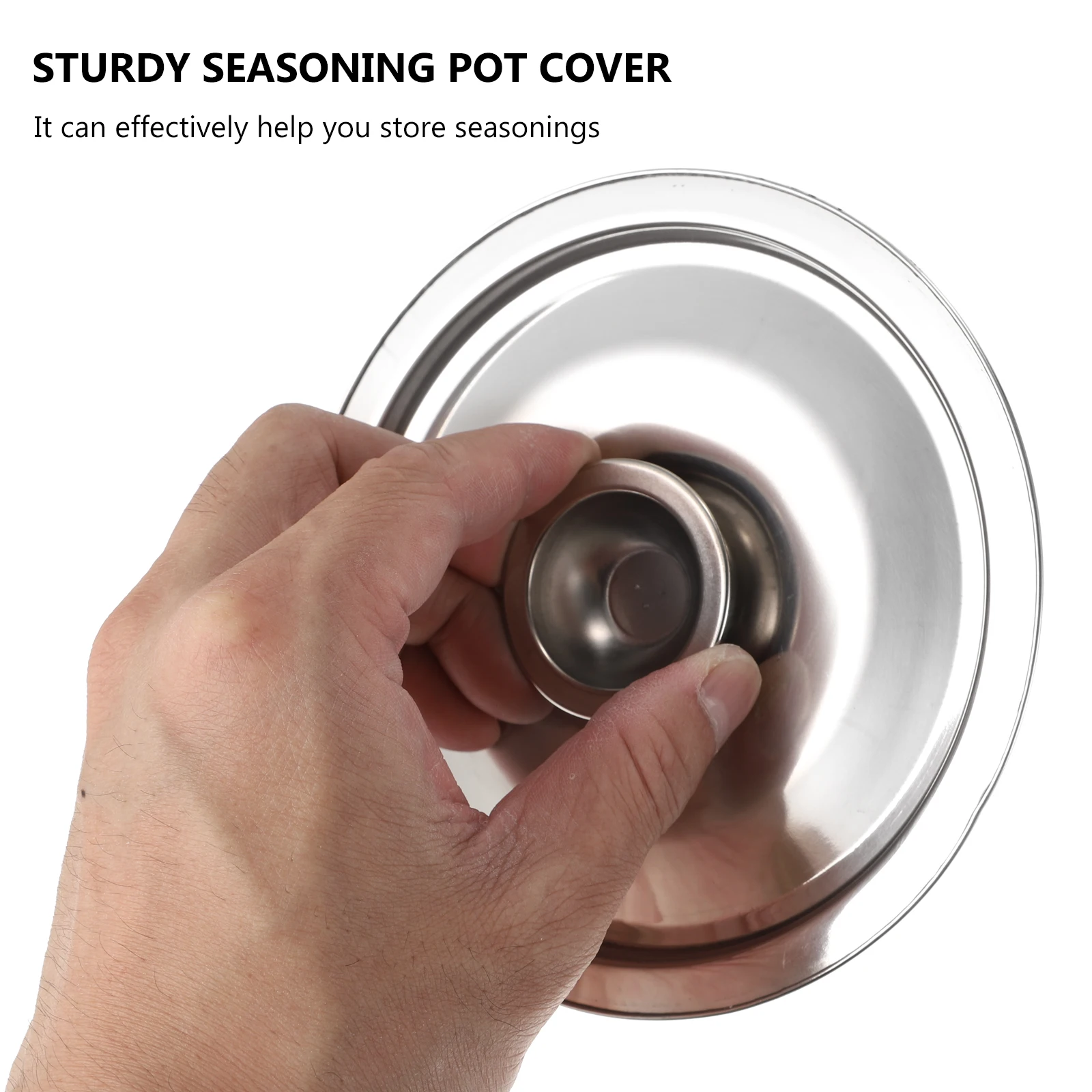 1Pc Stainless Steel Sealing Cover Food Basin Lid Seasoning Pot Household Cooking Part 14cm/10cm/16cm | Дом и сад