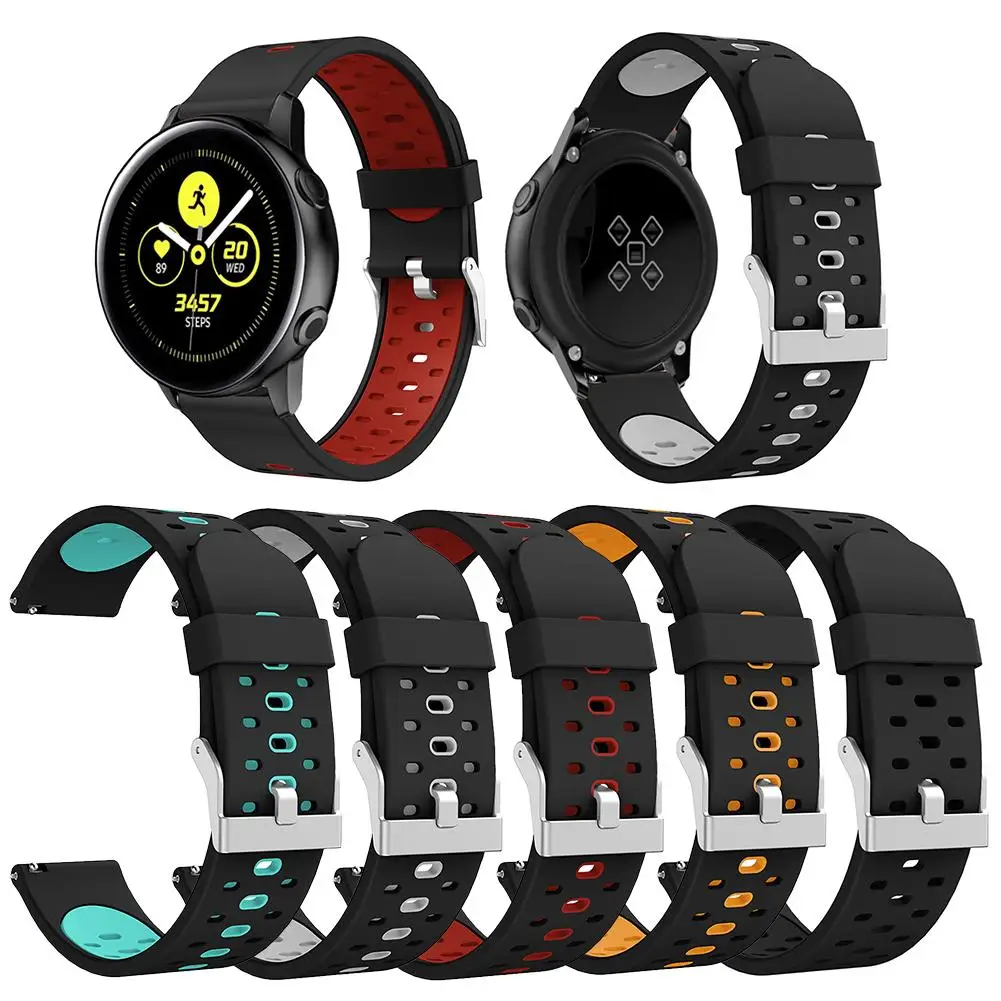 

Soft Silicone Watch Band Wrist Strap Replacement Silica Gel Portability Flexibility Easy Install for Samsung Galaxy Watch Active