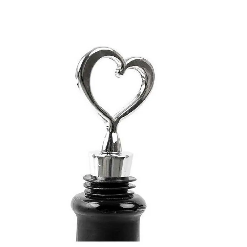 Zinc alloy heart shaped red wine stopper bar tools | Дом и сад