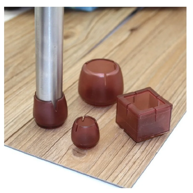 Мебельные ножки из коричневого ПВХ колпачки для ножек стула защита стола