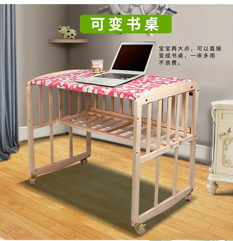 Игровая кровать складная регулируемая по высоте с роликами ремнем из массива