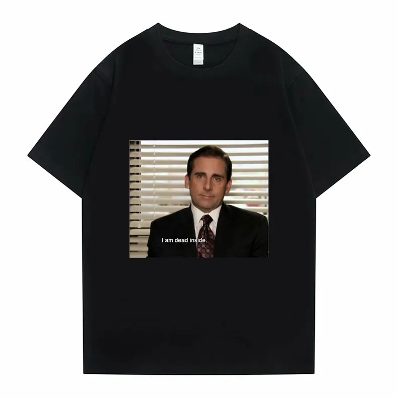 

Michael Scott Homage The Office Men T-shirt Tv Series Dwight SchruteJim Plus EU Size Tshirt Summer Cotton Tee Shirt Women Tops