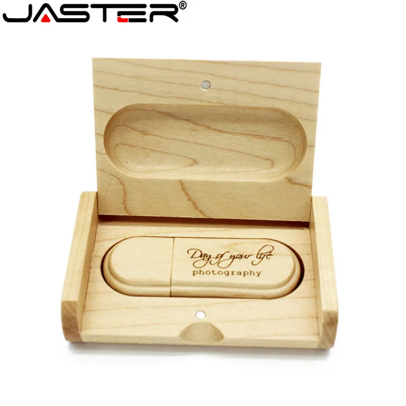 Флэш накопитель USB JASTER Maple с коробкой свадебный подарок (5 шт. бесплатным