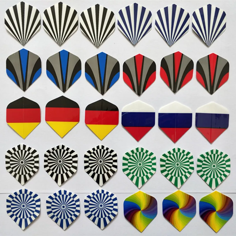 

Dart Flights Set 30PCS Multiple Styles Colorful PET Darts Flights Professional Darts Newly Dart Accessories